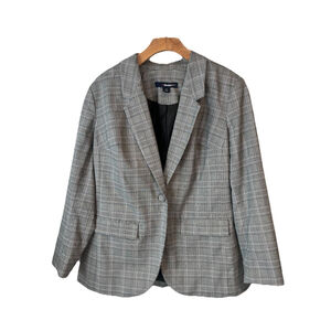 Denim 24/7 Gray Plaid Blazer